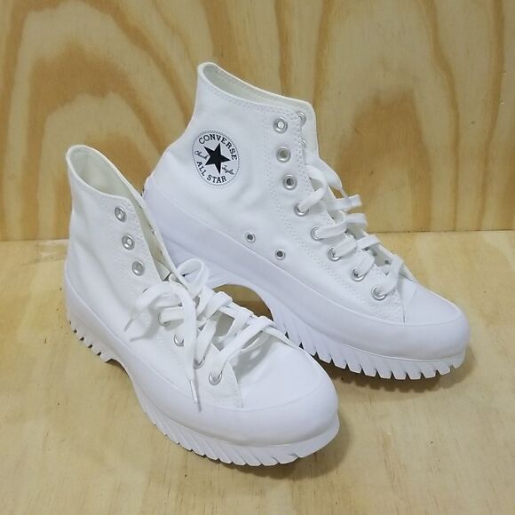 Converse Chuck Taylor All Star Lugged Sole 2.0 White Mens sz 8.5 Wmn's 10.5 - Picture 2 of 9